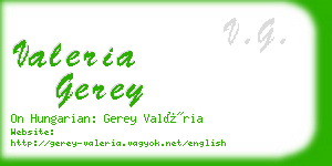 valeria gerey business card